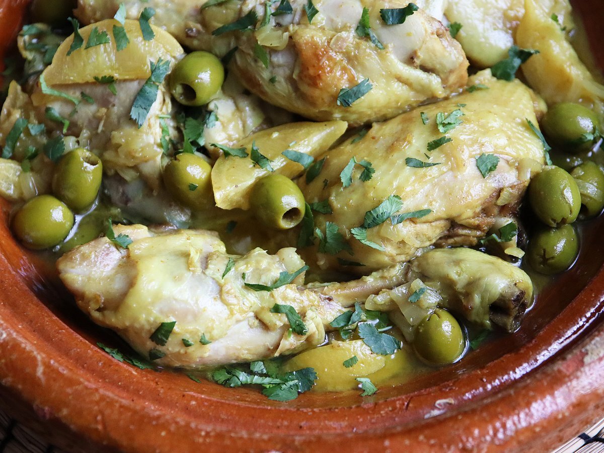 Tajine di pollo con olive e limone - foto 2