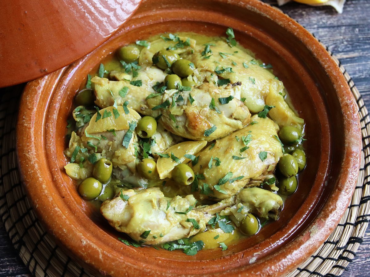 Tajine di pollo con olive e limone, foto 3