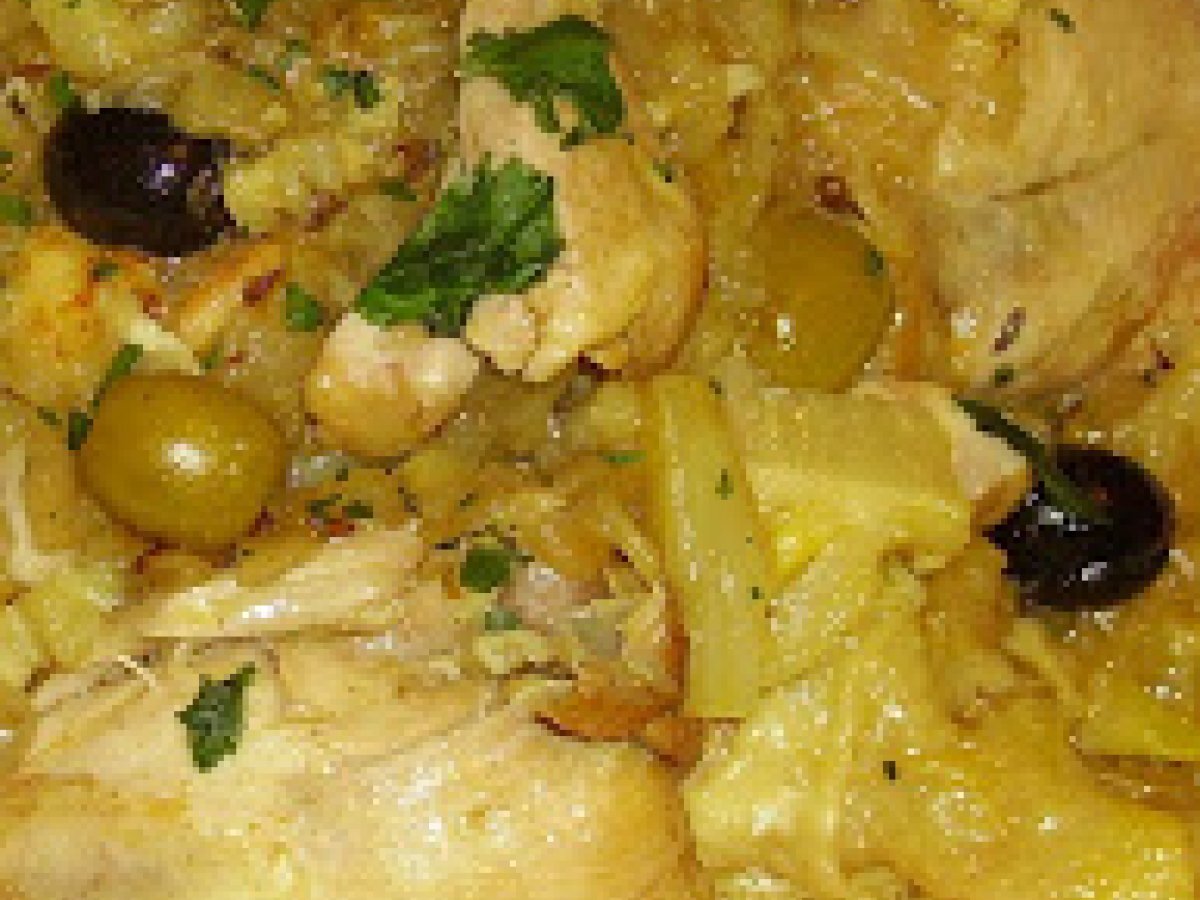 Tajine di pollo e olive