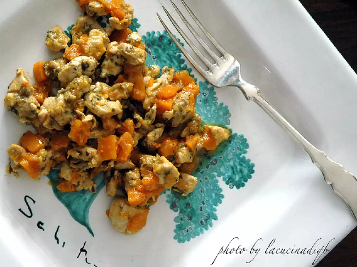 Tajine profumata di gallina padovana e zucca - foto 2