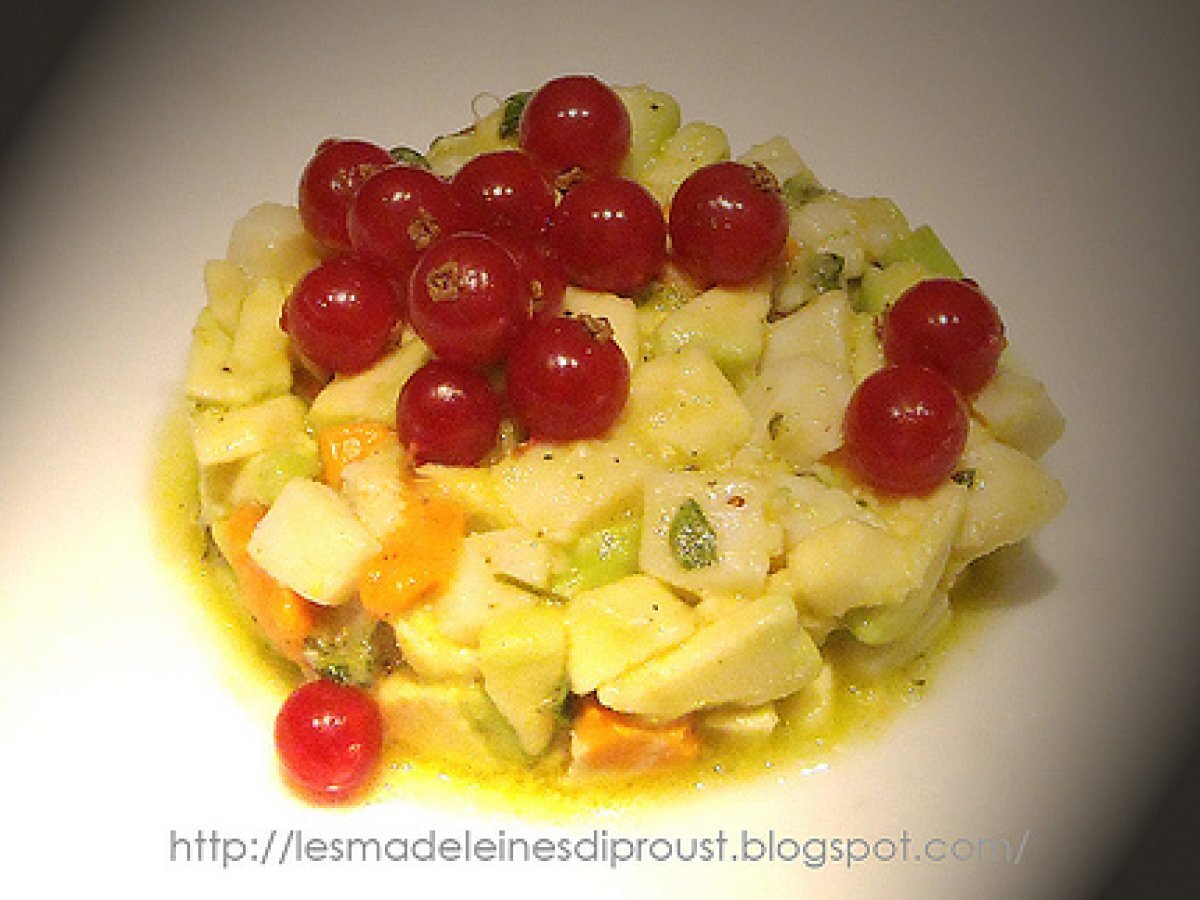 Tartare di capasanta e avocado.