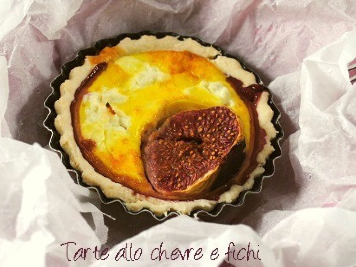 Tarte allo chevre e fichi, da una ricetta di Donna Hay