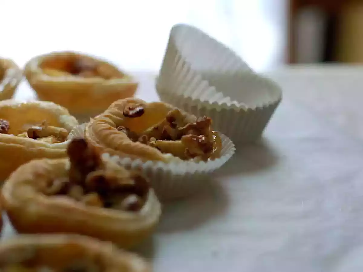 Tartellette al miele, noci e mele - foto 2