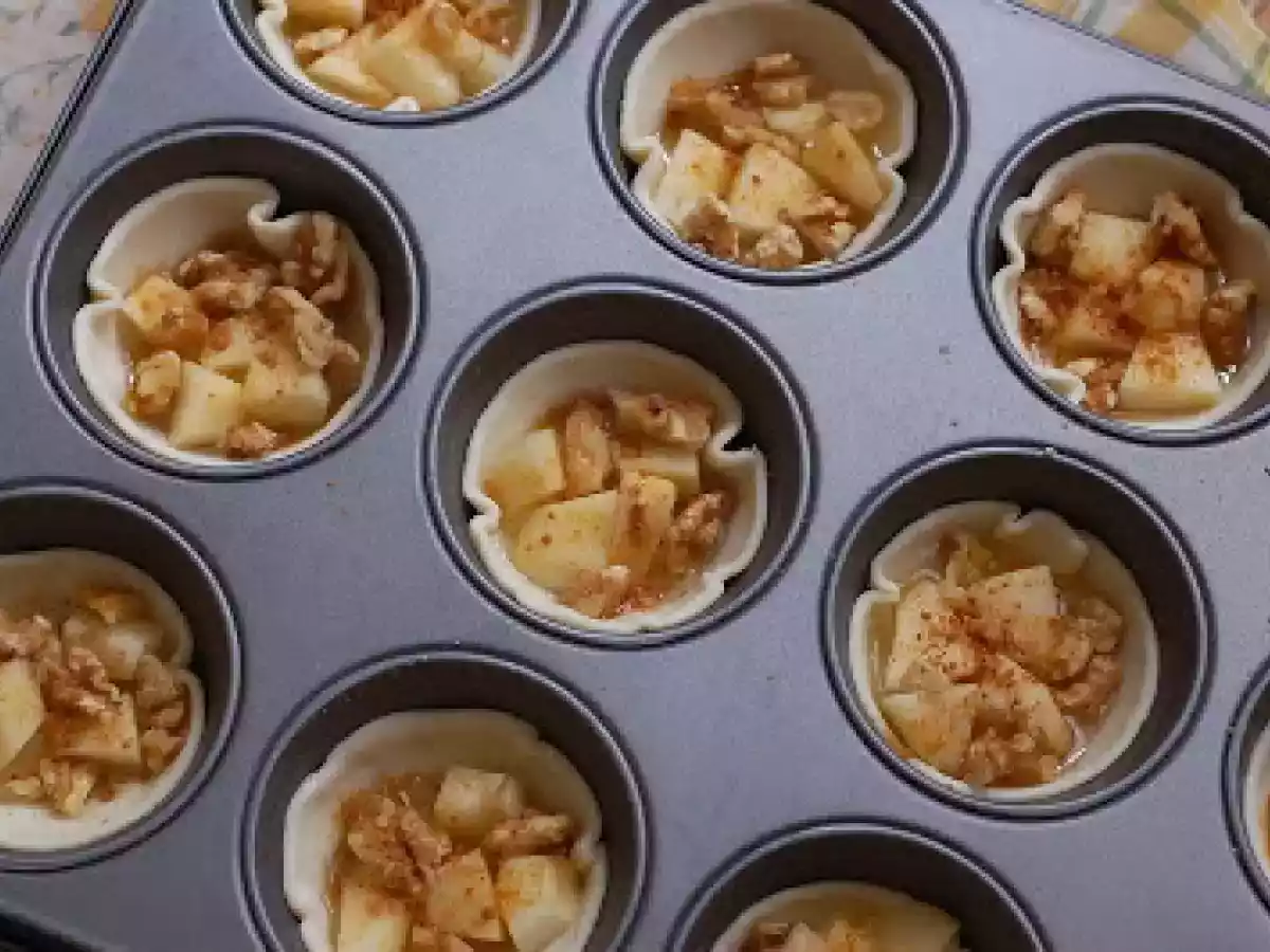 Tartellette al miele, noci e mele - foto 3