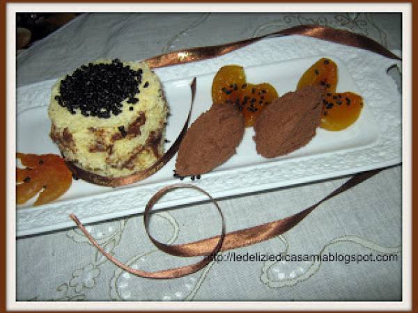 Tartine di pandoro con chenelle e caviale di cacao per scoprire