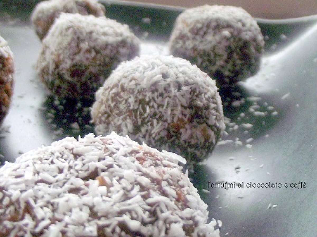 Tartufi cioccolato e caffè