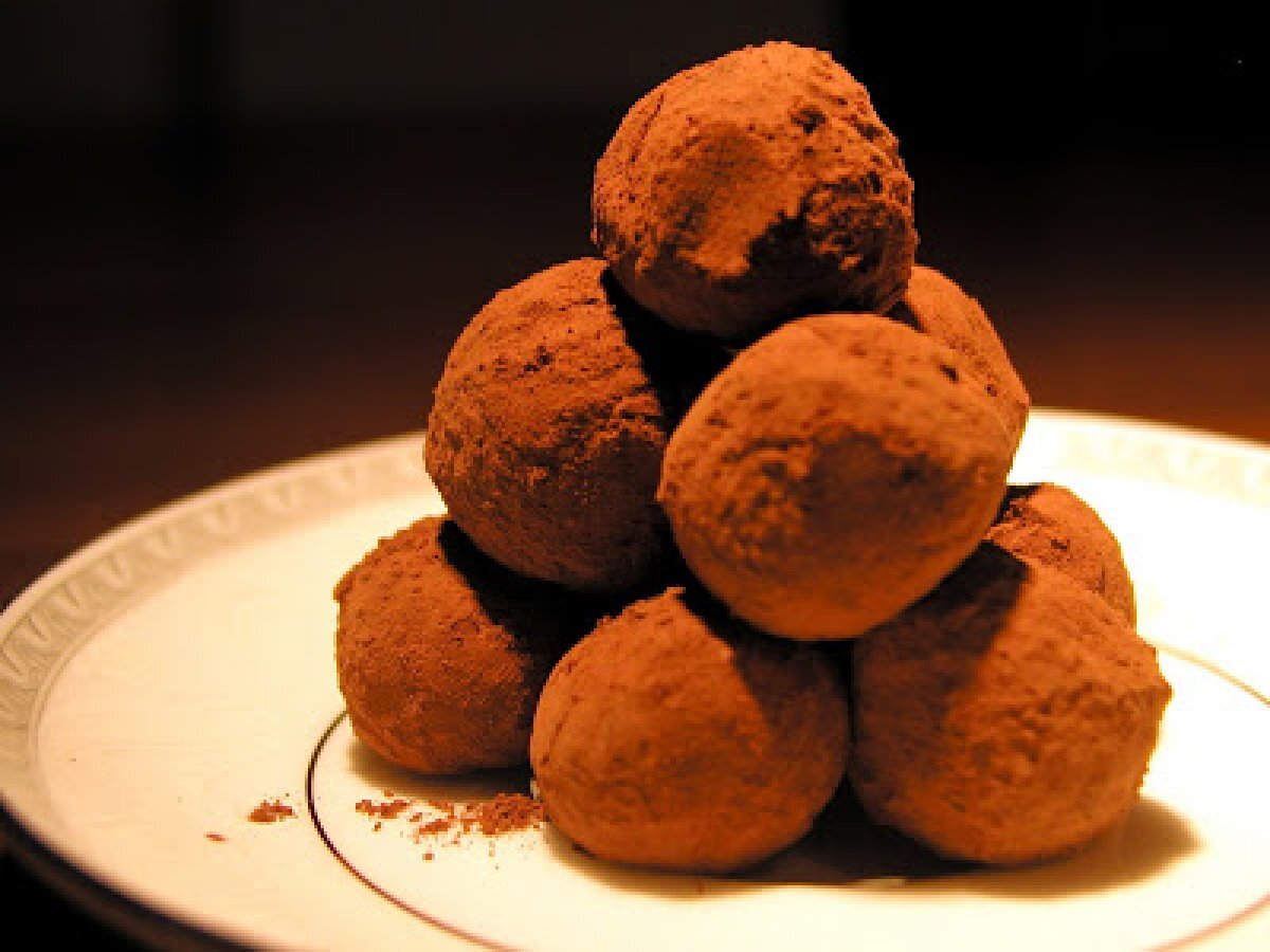Tartufini al cioccolato e clementine