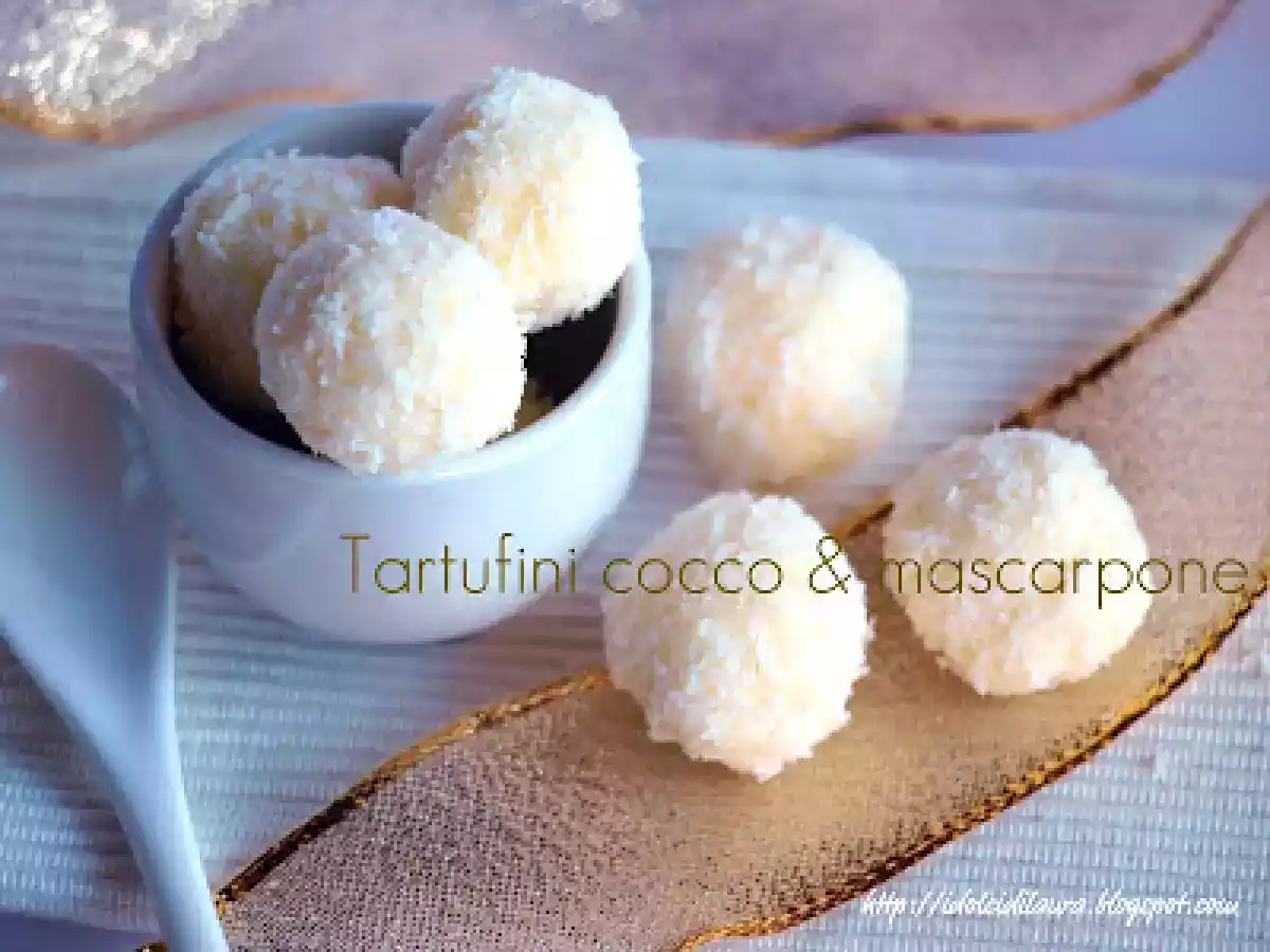 Tartufini cocco e mascarpone