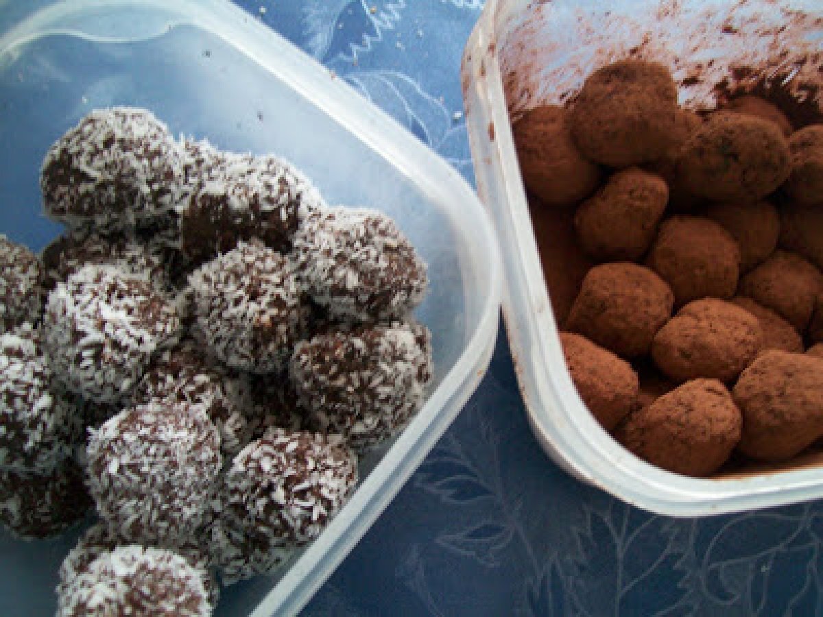 Tartufini con latte condensato
