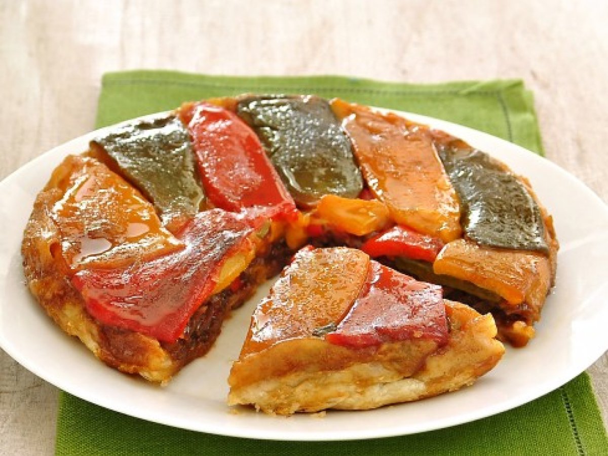 Tatin di peperoni e cipolle di Tropea