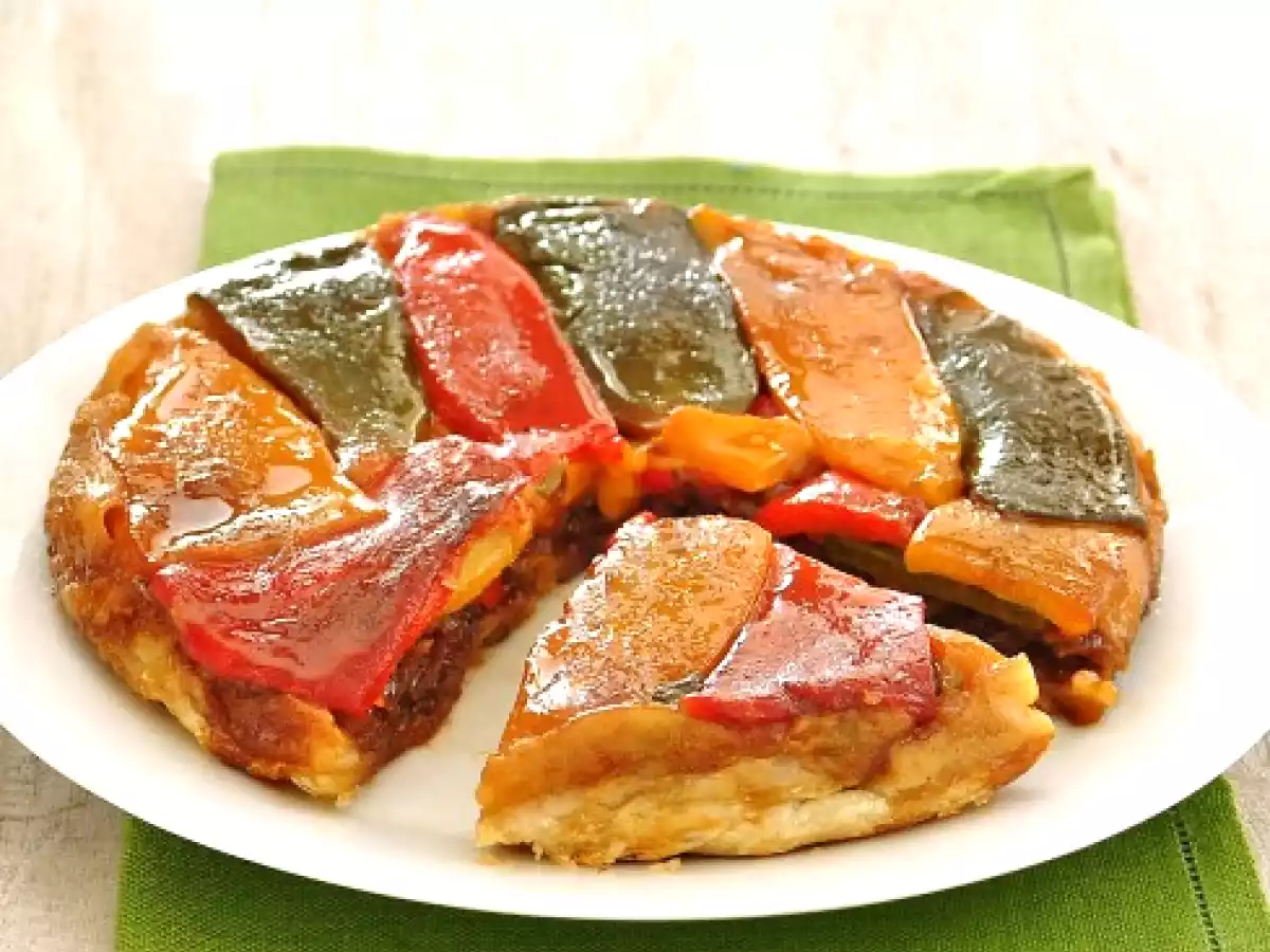 Tatin di peperoni e cipolle di Tropea