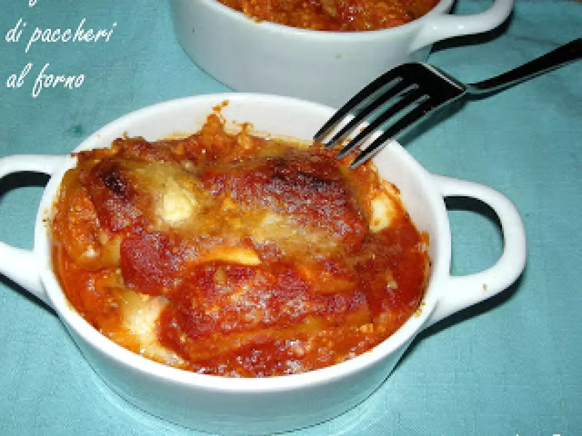 Tegamini di paccheri al forno al profumo del pepe di Sichuan - foto 2