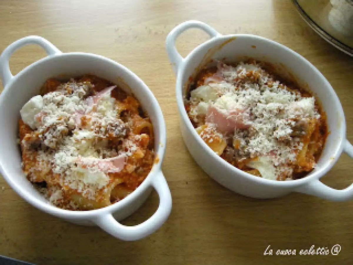 Tegamini di paccheri al forno al profumo del pepe di Sichuan - foto 3