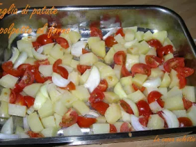 Teglia di patate e polpette al forno al forno, foto 3