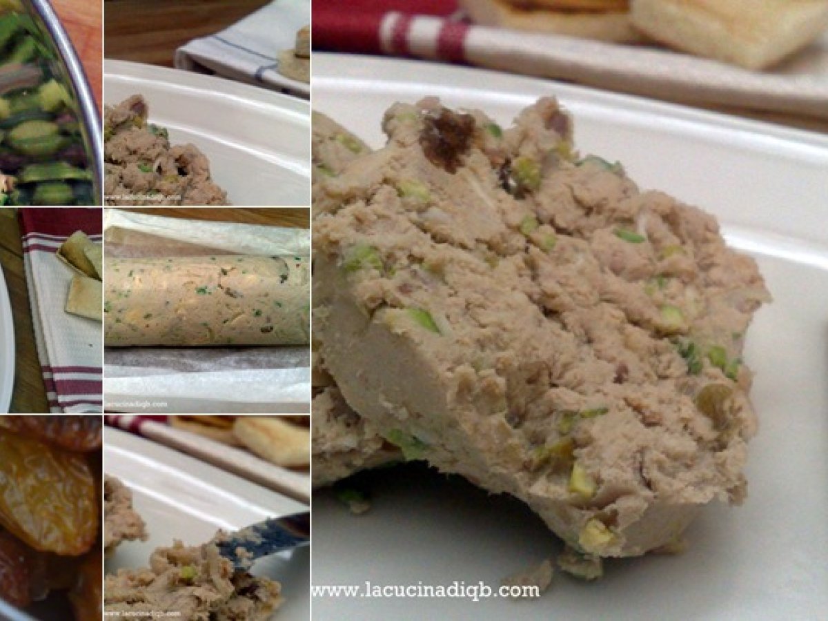 Terrina di cappone e foie gras e fine del carnem levare