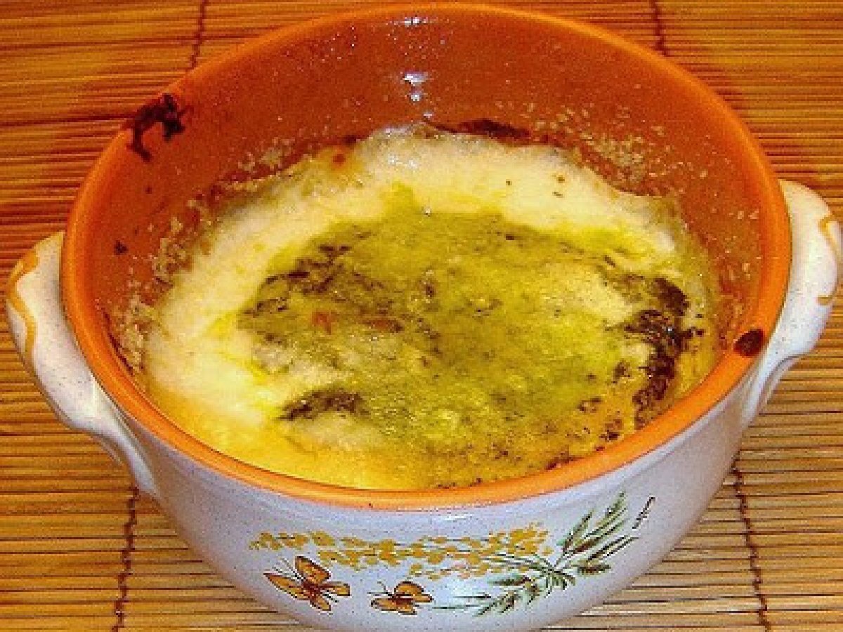 Terrina di crespelle ricotta e spinaci al pesto