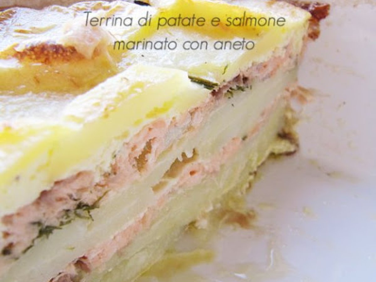 Terrina di patate e salmone, al profumo di aneto