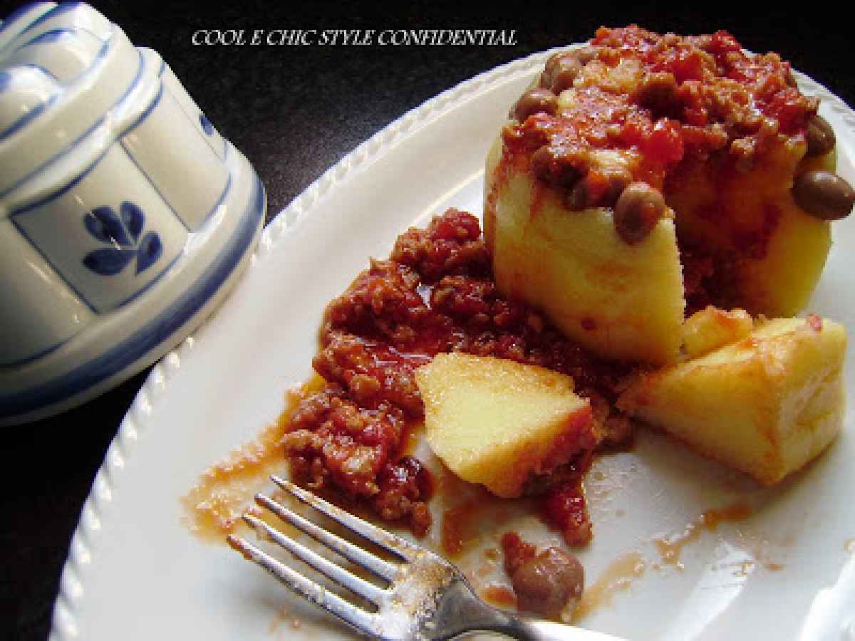 TERRINA DI POLENTA CON FAGIOLI E RAGU' DI SALSICCIA