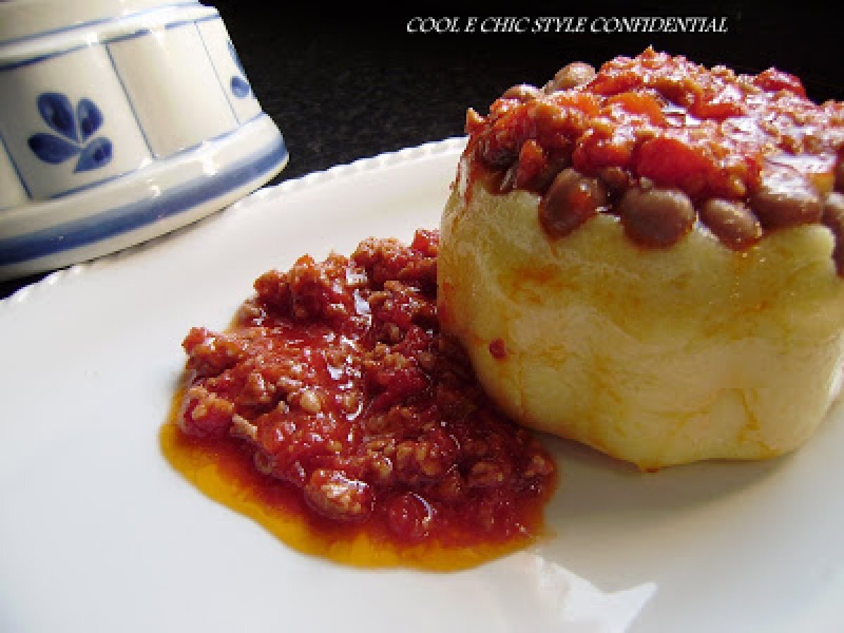 TERRINA DI POLENTA CON FAGIOLI E RAGU' DI SALSICCIA - foto 2