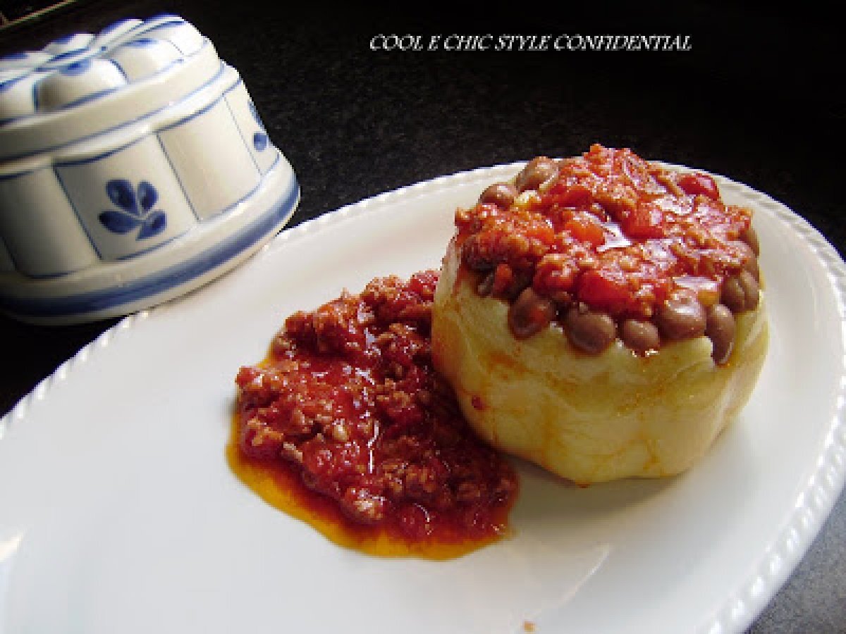 TERRINA DI POLENTA CON FAGIOLI E RAGU' DI SALSICCIA - foto 4