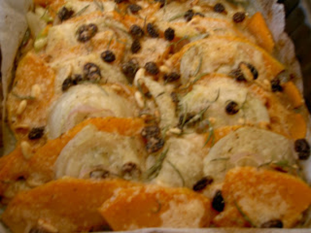 Tian di zucca e finocchio