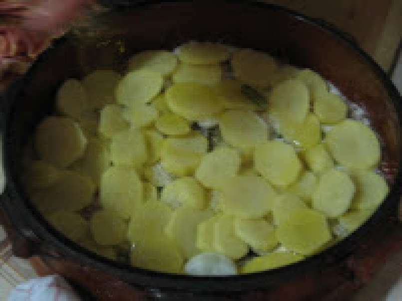 Tiella di creta di riso patate e carciofi della mia mamma, foto 6