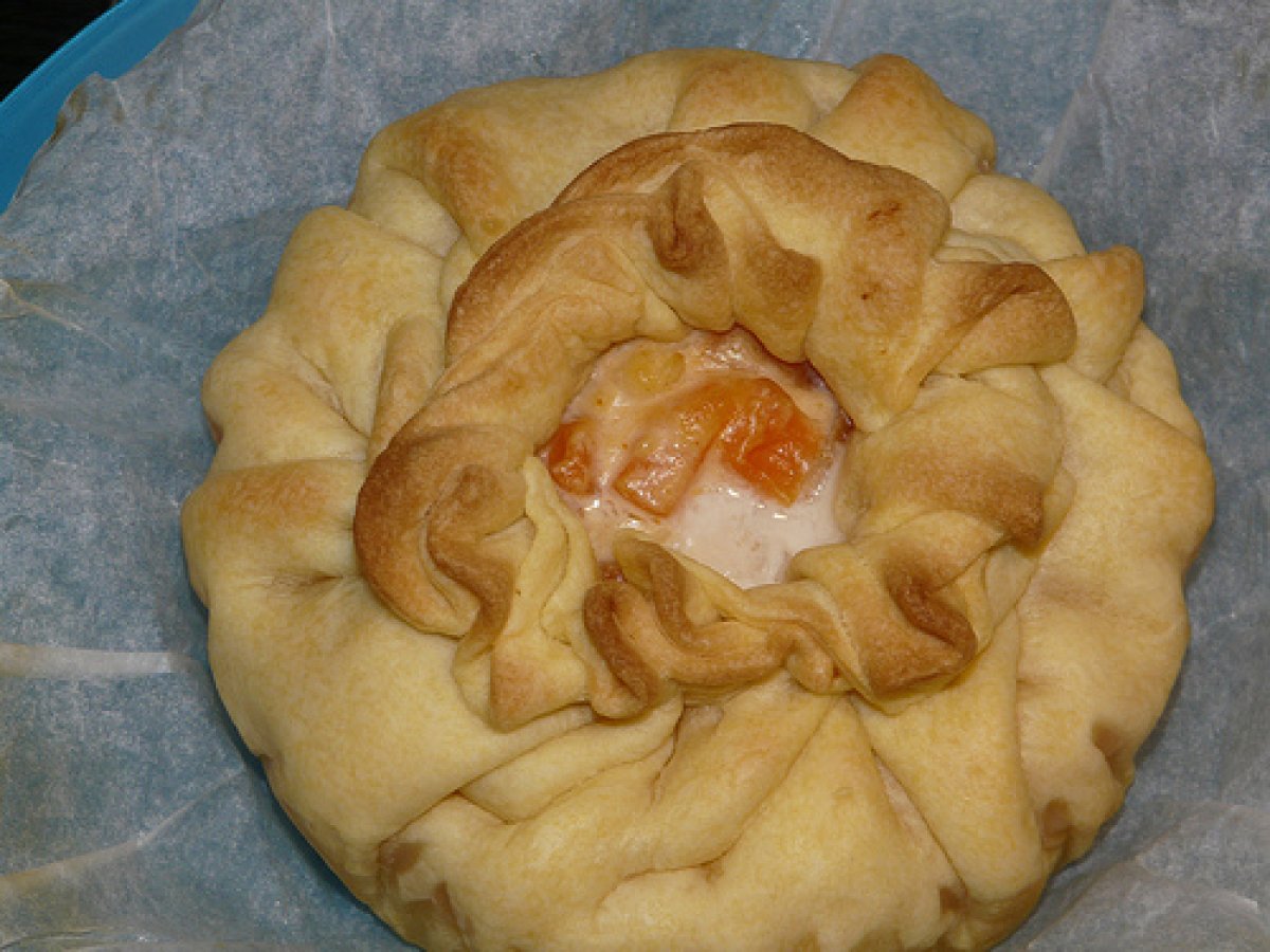 Timballo di trota salmonata, carota e porri