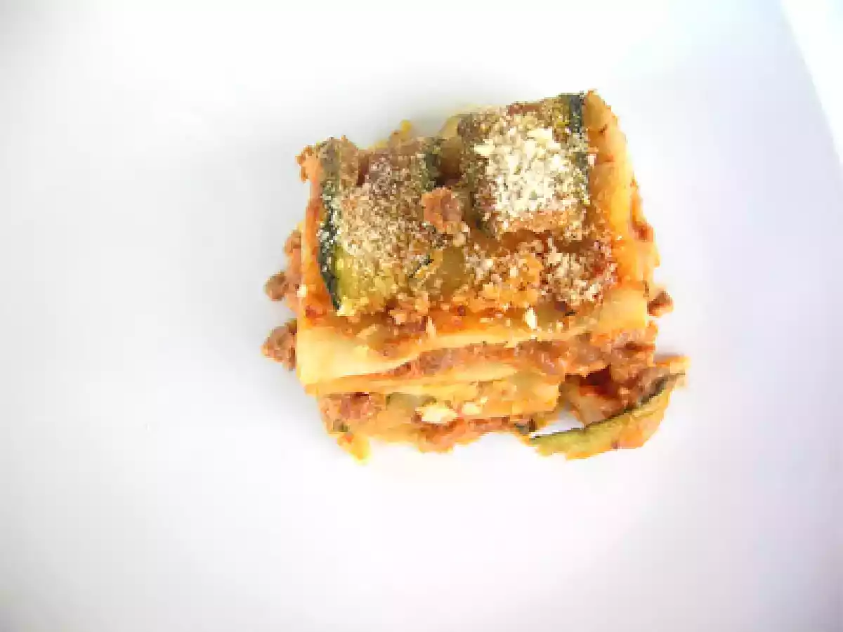 Timballo di zucchine e paccheri