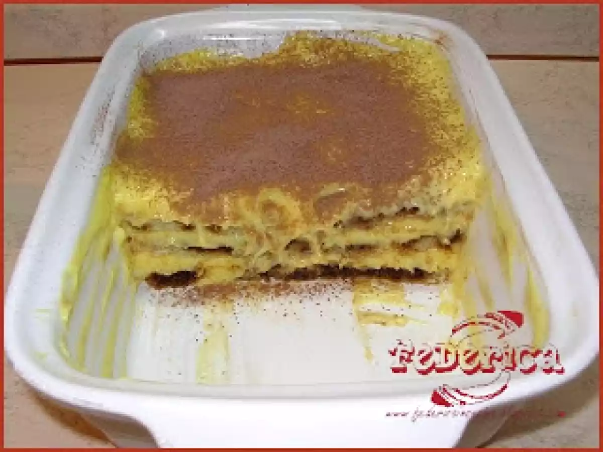 Tiramisù alla crema pasticcera