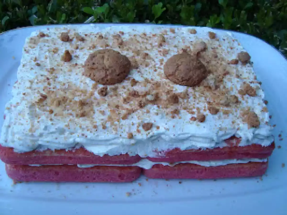 Tiramisù di panna e pesche - foto 3