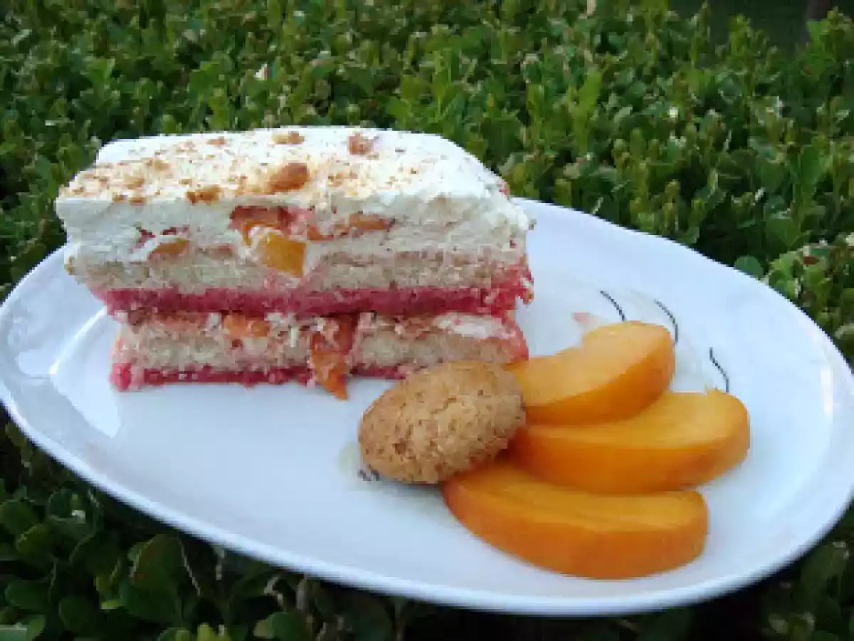 Tiramisù di panna e pesche - foto 4