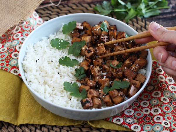 Tofu marinato con salsa di soia, senape e coriandolo - foto 4