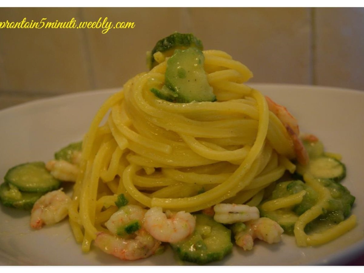 Tonnarelli Gamberi e Zucchine