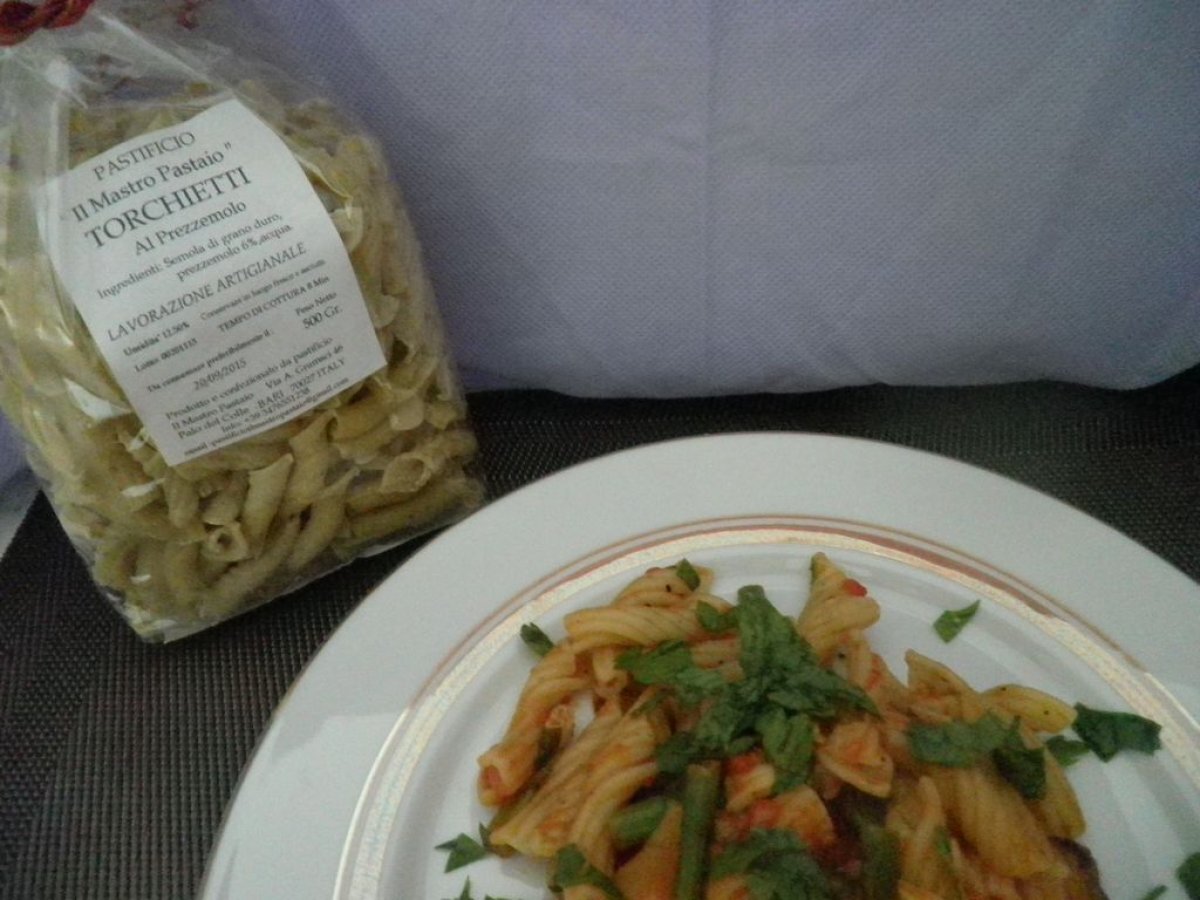 Torchietti al prezzemolo con frutti di mare e asparagi - foto 7