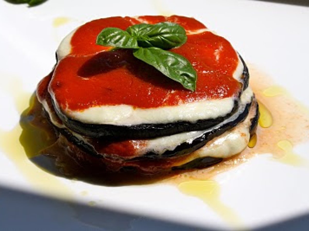 Torrette di melanzane e mozzarella