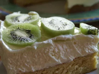 Torta ai kiwi e limone con mousse di cioccolato bianco - foto 2