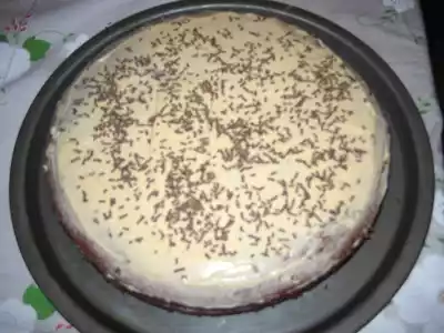 Torta al cacao con crema di mascarpone al caffè
