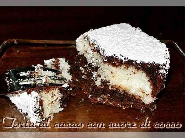 Torta al cacao con cuore di cocco, foto 2