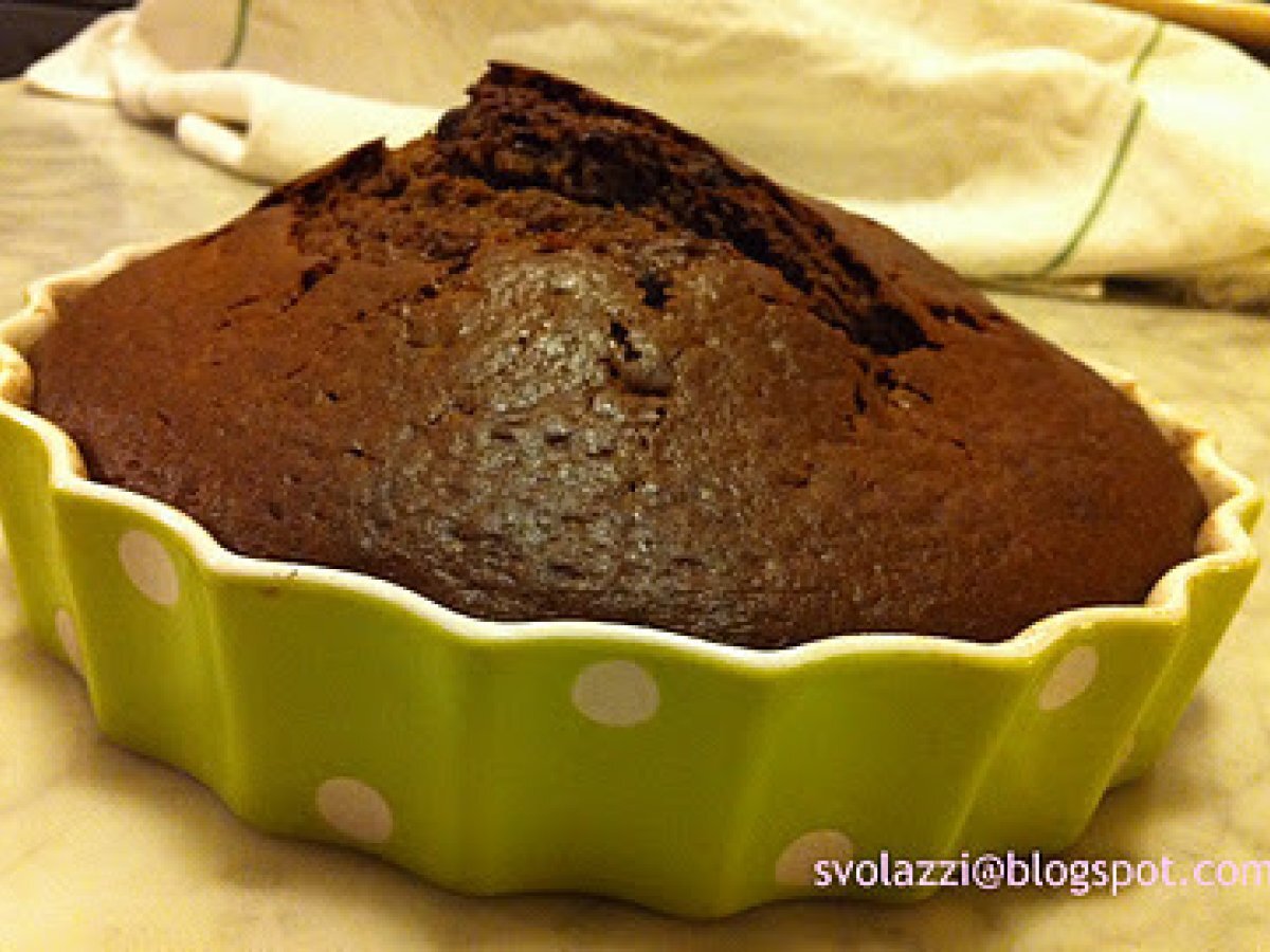 Torta al cacao e gocce di cioccolato