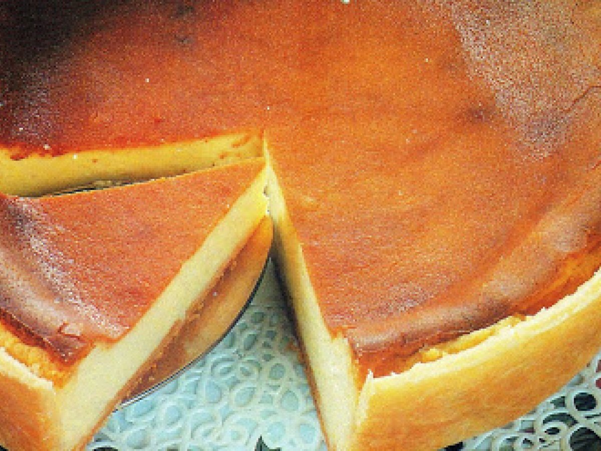 Torta al formaggio fresco.