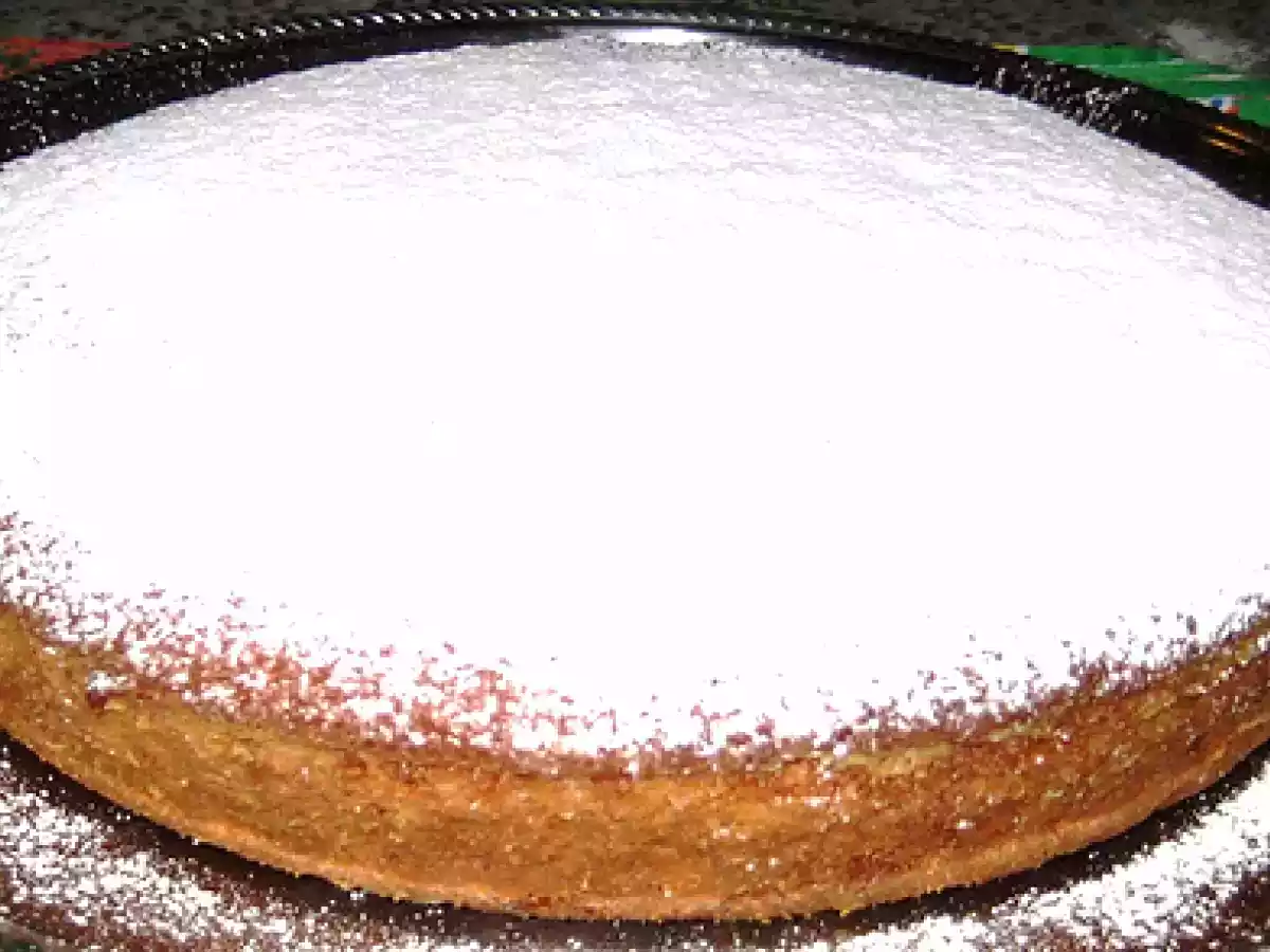Torta al mandarino con crema inglese