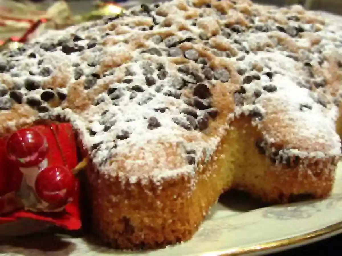 Torta albero di Natale con gocce di cioccolata - foto 2
