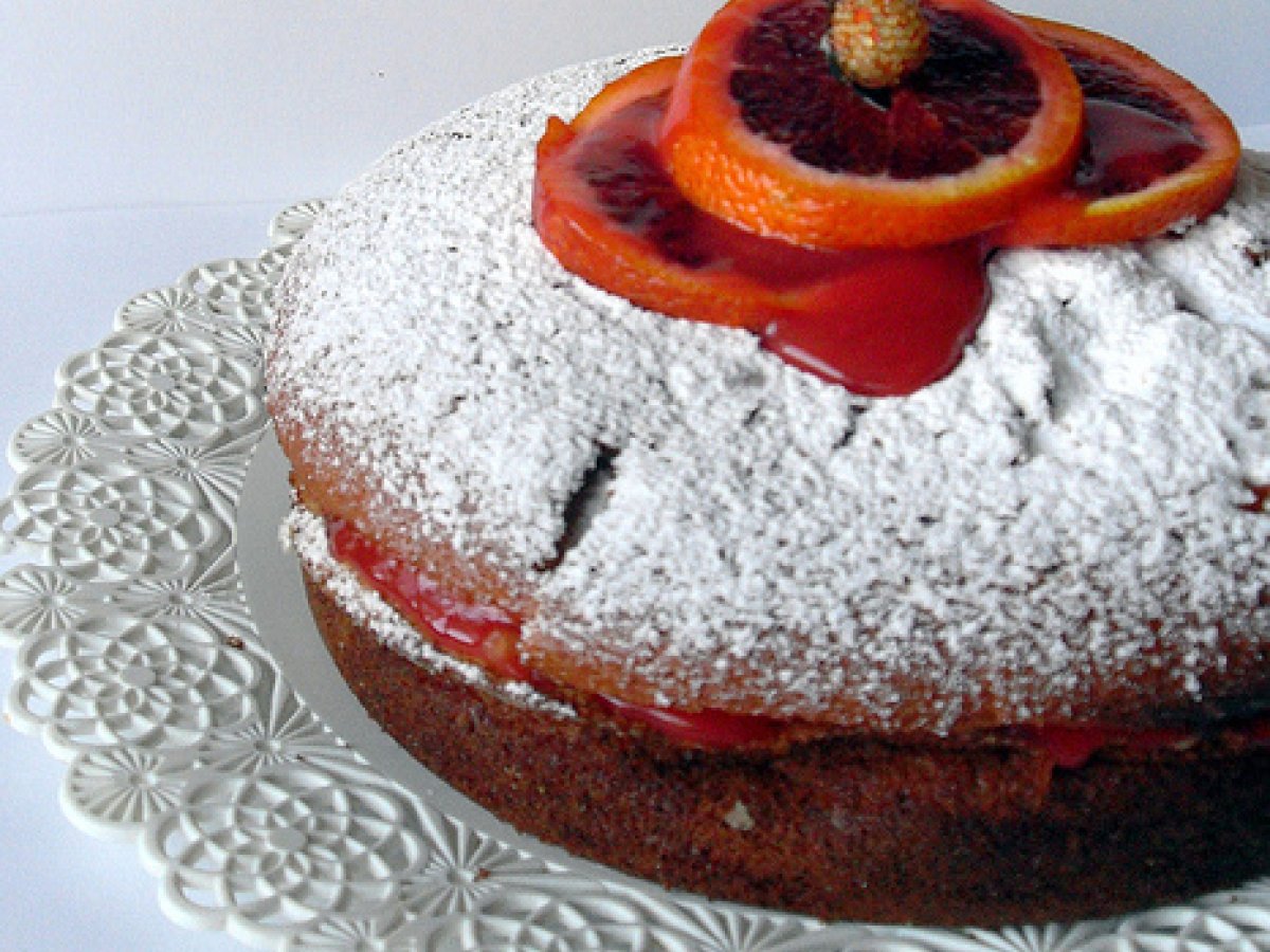 TORTA ALLA CREMA DI ARANCE ROSSE