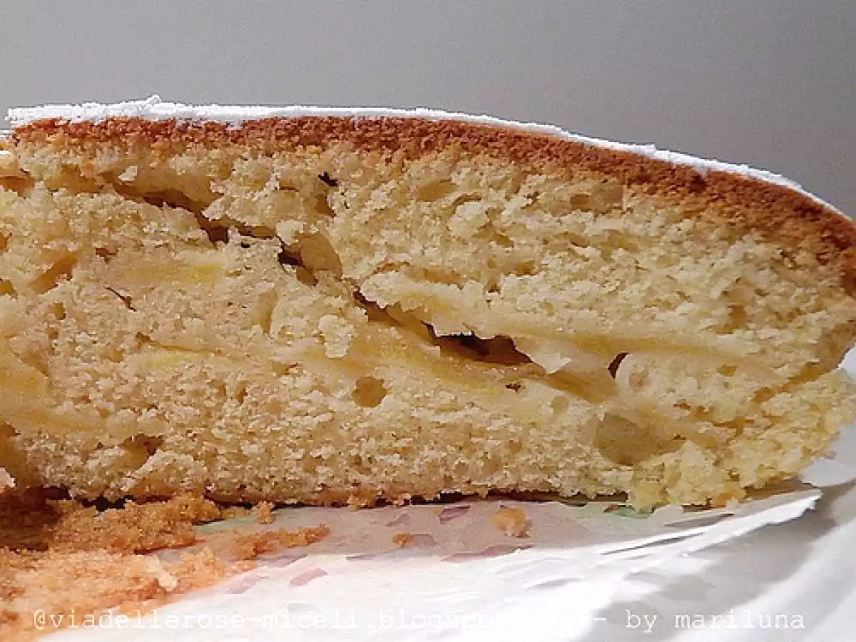 Torta alla vaniglia ripiena di mele - foto 2