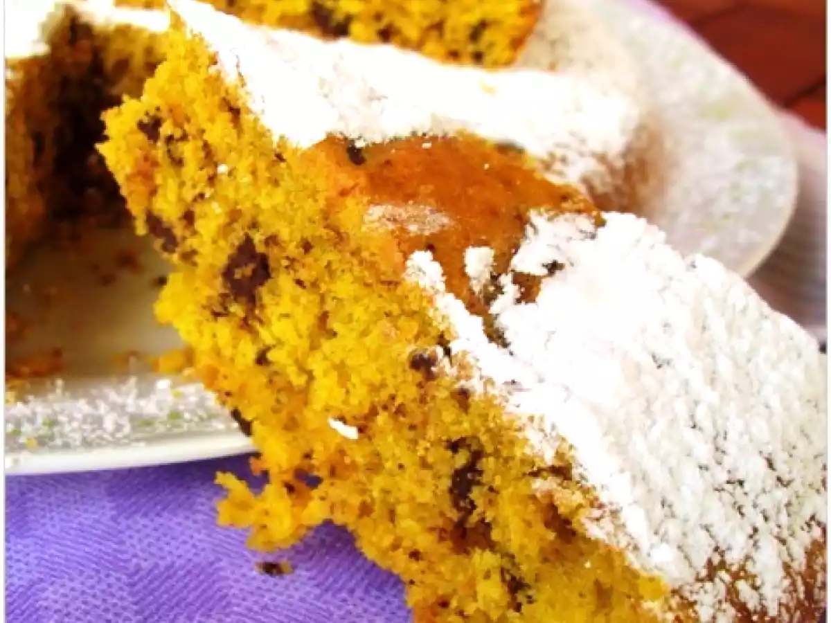 Torta alla zucca e fondente - foto 2