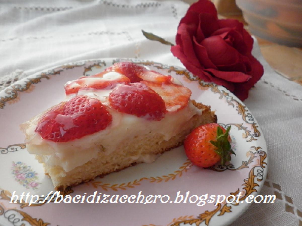 Torta alle fragole e crema pasticcera - foto 2