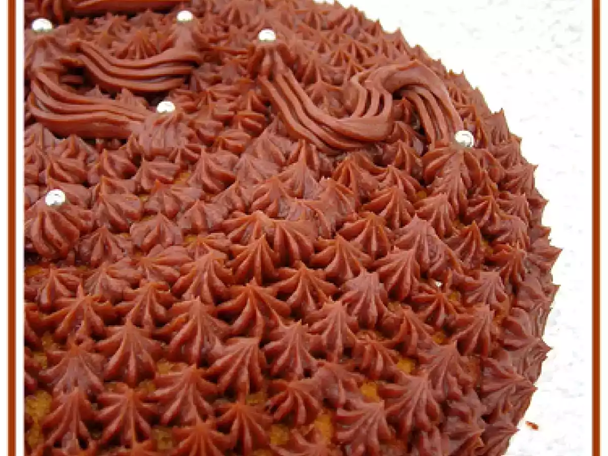 TORTA ALLE GOCCE DI CIOCCOLATO E CREMA ALLA NUTELLA gluten-free