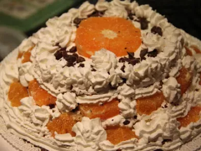 Torta Arancia cioccolato e panna