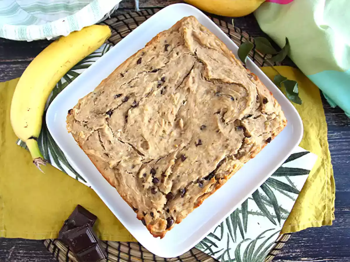 Torta banane e cioccolato, la ricetta vegana e senza glutine - foto 3