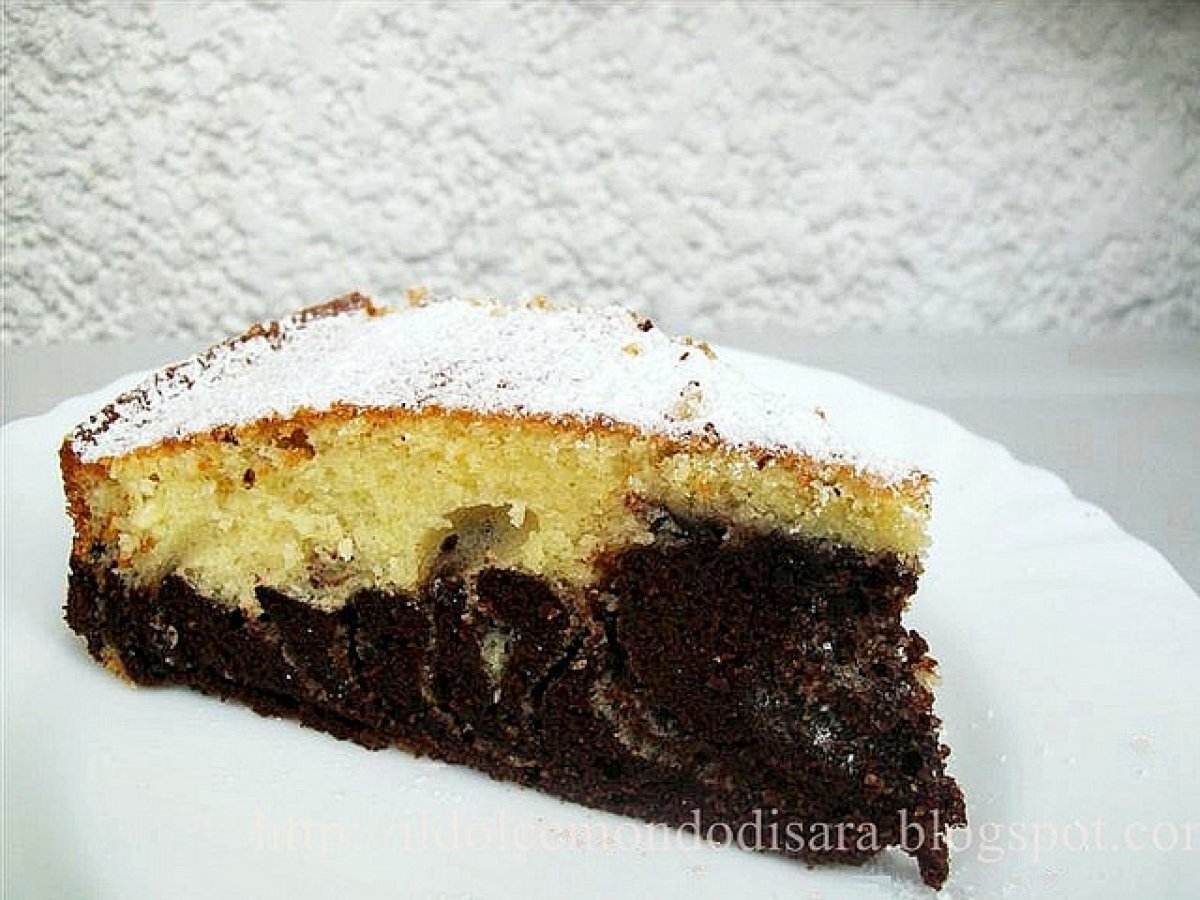 Torta bianca e nera per la colazione - foto 2